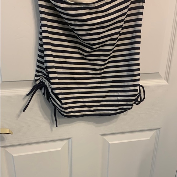 Tommy Hilfiger Navy and White Striped Women's Swim Top size S Halter Tie Detail - Picture 5 of 5